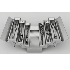 Wholesale Price Multi-Purpose Stainless Steel Tool Box Metal Toolbox Portable Tool Box with Portable Carrying Handles