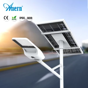 Anern Solar Powered Street Lights 100W 150W 200W LED Outdoor Street Lighting with Poles for Municipal Road Projects