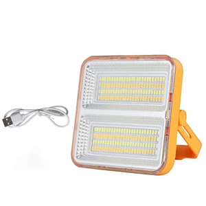 Factory Direct Sales Outdoor Rechargeable Emergency Camping IP54 Solar Powered LED Flood Lights