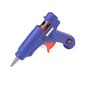20W Industrial Grade Electric Mini Hot Melt Glue Gun with 7mm Glue Sticks Single Temperature for Home & DIY Use