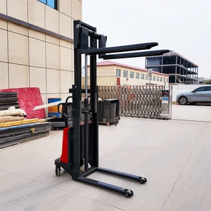 Standing Position Electric Self Lift Stacker Truck 1t-3t Lithium-Ion Battery 3-9m Lifting Height Semi Electric Aisles