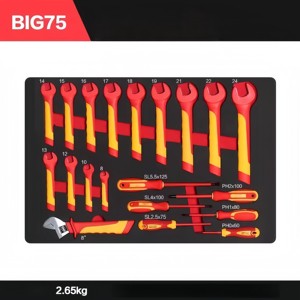VDE 1000V CR-V Insulated Hand Tool Set IEC60900 Certified OEM Electrician Kit Soft Case Screwdrivers Pliers Wrenches