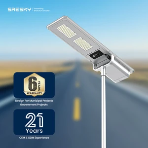 SRESKY Manufacture Direct Sale Solar Panel Street Light Lampe Solaire Extérieure Outdoor Solar Panel Ip65 Led Street Light