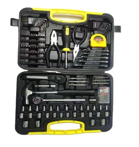 Multifunction Household Toolbox Set Electrician Carpentry Maintenance Kit with CRV Material Hardware Tools for Home Use