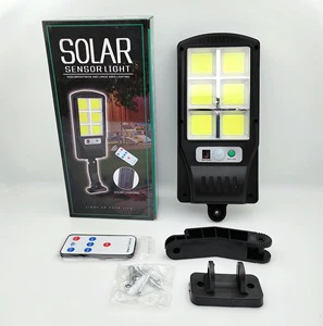 Solar Street Light Outdoor IP65 Waterproof Solar Flood Lights with Motion Sensor for Outside Yard Garden Parking Lot Lights