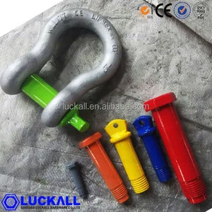 Forged Electric Hot-Dip Galvanized Carbon Steel Bow Shackle US Type WLL 17 T Imperial Heavy Industry General Industry