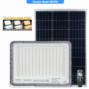 MKT90 Hot-Sale High-Efficiency Solar Flood Light Three Color 400W IP65 Outdoor Road Park Garden Path Community Highway Long-Life