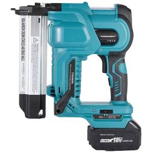18GA 2 in 1 Cordless Electric Bard Nailer F20 F30 F40 F50 18V Lithium Battery Staple Nail Gun for DIY Woodworking Fastening Tool