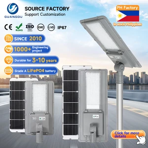 Country Road Lighting Smd Ip65 Waterproof Outdoor Aluminum 100w 200w 300w 500w Integrated All In One Led Solar Street Light