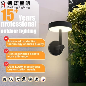 High Quality Solar Wall Lamp with Long-Lasting LED Chips for Bright Outdoor Garden Lighting IP65 AC Power Supply