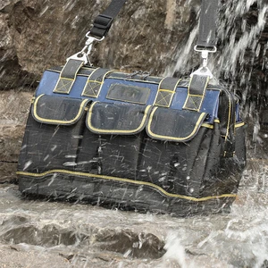 Multifunctional Waterproof Electrician Tool Backpack Thickened Oxford Polyester PVC Customized ODM/OEM Multi-Pocket Lightweight