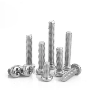 Huayuanxing 304 Stainless Steel Head Pan Head Metric Machine Screw Bolt Lengthened M3/M4/M5/M6/M8 Level 6.8 Inherent Finish