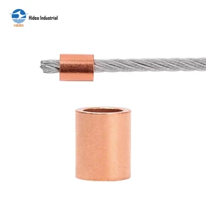 HIDEA Wire Rope Copper Button Stop 3/64