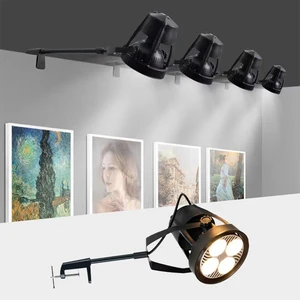 30W40W Telescopic LED Booth Light Long Arm ClampType Spot Light for Exhibition Trade Show Lighting