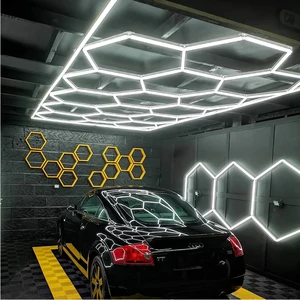 Hexagon Led Light Garage Frame for Workshop Lighting Hexagonal Led Light Double Garage
