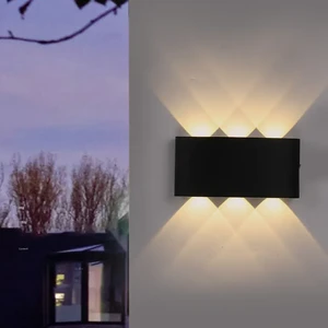 KAIFAN Indoor Aluminum Decoration Interior Lighting up and Down Waterproof Dimmable CRI 80 LED Wall Lamp for Outdoor Garden