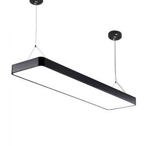 55W LED Linear Panel Light IP54 Vapor Tight Aluminium Parking Garage Louvre Batten Pendant Fixture CE Certified 150LM/W 10000H