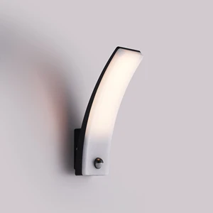 LED Outdoor IP65 Waterproof PC PIR Human Body Motion Sensor Wall Light Nordic Garden Porch Aisle Balcony