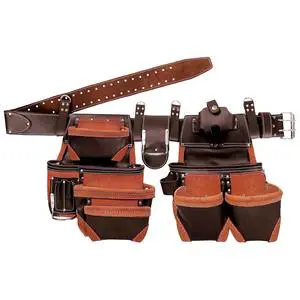 Heavy Duty Genuine Leather Handmade Eco-Friendly Durable Luxury Fashionable Portable Electrician Contractor Tool Bag Pouch