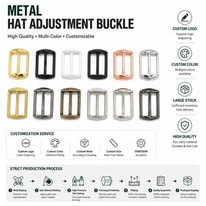 Antique Bronze Metal Slide Buckle for Hat Strap Adjustable Tri-glide Buckle for Caps High Quality Cap Accessories Wholesale