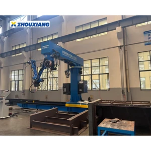 Automatic Steel Structure Moving Mig Welding Robot with Smart Laser Scanning