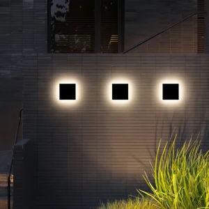 15*15CM Popular eclipse Aluminum Rainproof IP65 Outdoor Garden Porch Hallway Wall Lamp LED Wall Mounted Decorative Lamp