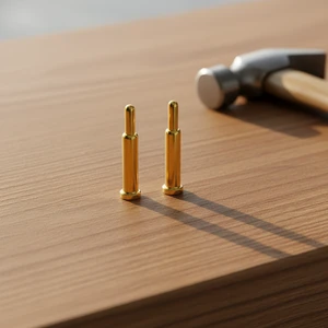 High Current POGOPIN Spring Thimble With Bonding Pad Custom Material Plating Plugboard Contact Pin