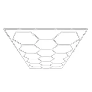 66300LM 6500K Hexagonal LED Garage Lights 15 Grid Systems DIY Cool White Car Detailing Parking Garage Luminaires