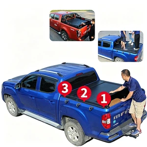 Benext Retractable Roller Lid Aluminum Hard Tonneau Cover for Pickup NP300 Ranger L200 Mitsubishi Triton GMC Sierra for T6T7T8