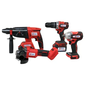 IMAX 20V Brushless Professional Drill/Wrench/Hammer/Grinder Sets 3.0Ah Cordless Hard Case Li-ion Battery Power Tools Combo Kit