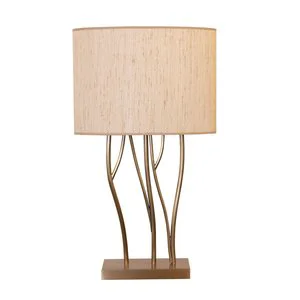 Bough Antique Brass Table Lamp Creative Branch Inspired Design with Fabric Shade, Elegant Lighting Solution for Home & Office