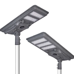 Remote Control Photocell Integrated All in One High Lumen Solar Powered Road Light Outdoor Solar Street Light