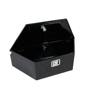 Aluminum Alloy Trapezoid Pickup Truck Toolbox-Waterproof Powder Coated Thickened Irregular Design Portable Multi-Purpose Storage