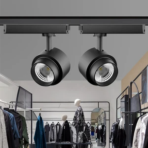 Aluminum Modern Move Freely Indoor Decoration Commercial Stores Exhibition Halls Gallerie 12 15 20 30 W LED Track Light