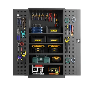 Steel Tool Cabinet OEM Support Heavy-Duty Five-Layer Hanging Board Cold Rolled Metal Storage Locker Custom Color Custom Size
