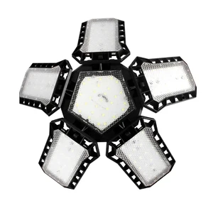 Professional Manufacturer Industrial Plastic Profiles Folding Leaf Lamp Super Bright 2 Pack Garage Lights