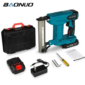Factory Wholesale 21V Battery Powered Wireless Electric Nail Gun Industrial Grade Power Tool for Wood Working DIY Projects