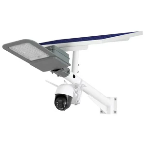 Solar Street Light With Camera 4G Wifi Outdoor Solar Monitoring Lamp 800W CCTV Wireless 1080H