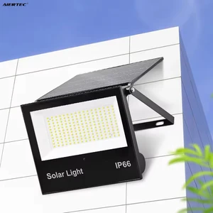 NEW Outdoor Lighting IP66 Waterproof 100W 200W 300W Floodlight Street Lamp Integration Folding Sensor LED Solar Flood Light