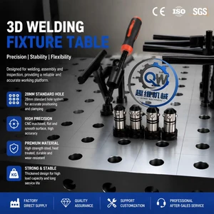 Heavy Duty 3D Modular Welding Jig System 5T Capacity 28mm Fixture Holes Grid New 3D Welding Table For Metal Fabrication