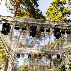 Aluminum Alloy Exhibition Truss Display System Spigot Stage Lighting With Round Square Triangle Patterns Truss