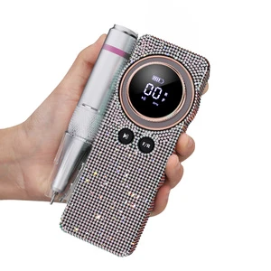 Professional 35000RPM Rechargeable Nail Drill Cordless Electric Portable Diamond File Machine Salon & Home Use Nail Polisher