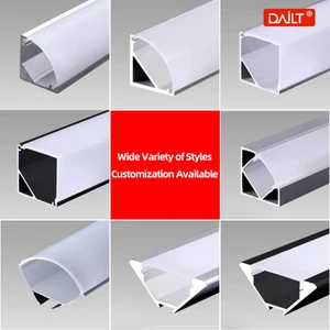 Surface Mounting Linear Lighting LED Strip Light 45/90 Degree Corner Aluminum Alloy Profile Housing Durable Dimmable 3-Year