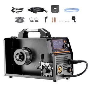 160A Synergic MIG Welder 4-in-1 Gas MIG/Flux Core MIG/Stick/Lift TIG Multi-Process 110V/2V Welding Equipment Model D0100X3F04J