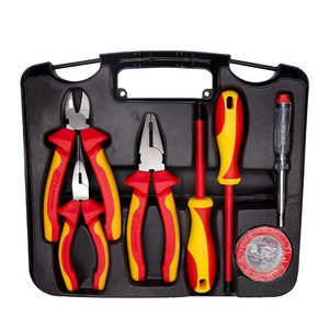 7-Piece VDE1000V Insulation Manual Tool Set Hand-Power Source with Customizable OEM Support Packaged in Hard Case