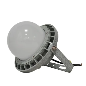 Factory LED Explosion-Proof Anti-Glare Three-Proof Round Ceiling Floodlight Lamp for Food Warehouse & Chemical Plant Lighting
