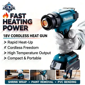 Makita DHG181 18V LXT Brushless Heat Gun 2-Stage 200L/min Airflow Cordless for Paint Removal Shrink Wrapping - Bare Tool