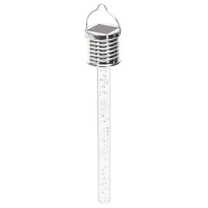 luz led solar para jardn, acero inoxidable, 6500k, tipo colgante; ideal para iluminar espacios exteriores y crear ambiente.