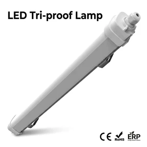 LED Tri-Proof Light for Factory Warehouse Parking IP65 120V 230V 3CCT 3 Power Options Linkable 0.6m 1.2m 1.5m No Flicker