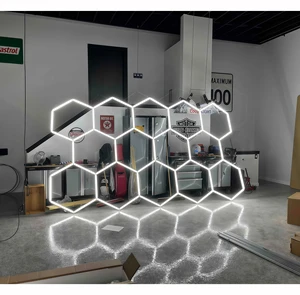 KCX High Brightness Garage Light Hexagon Led Ceiling Wall Detailing Car Workshop Honeycomb Working Garage Lamp